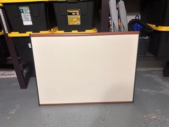 Whiteboard with Wood-Tone Frame