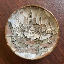 Clay Decorative Plate From Budapest