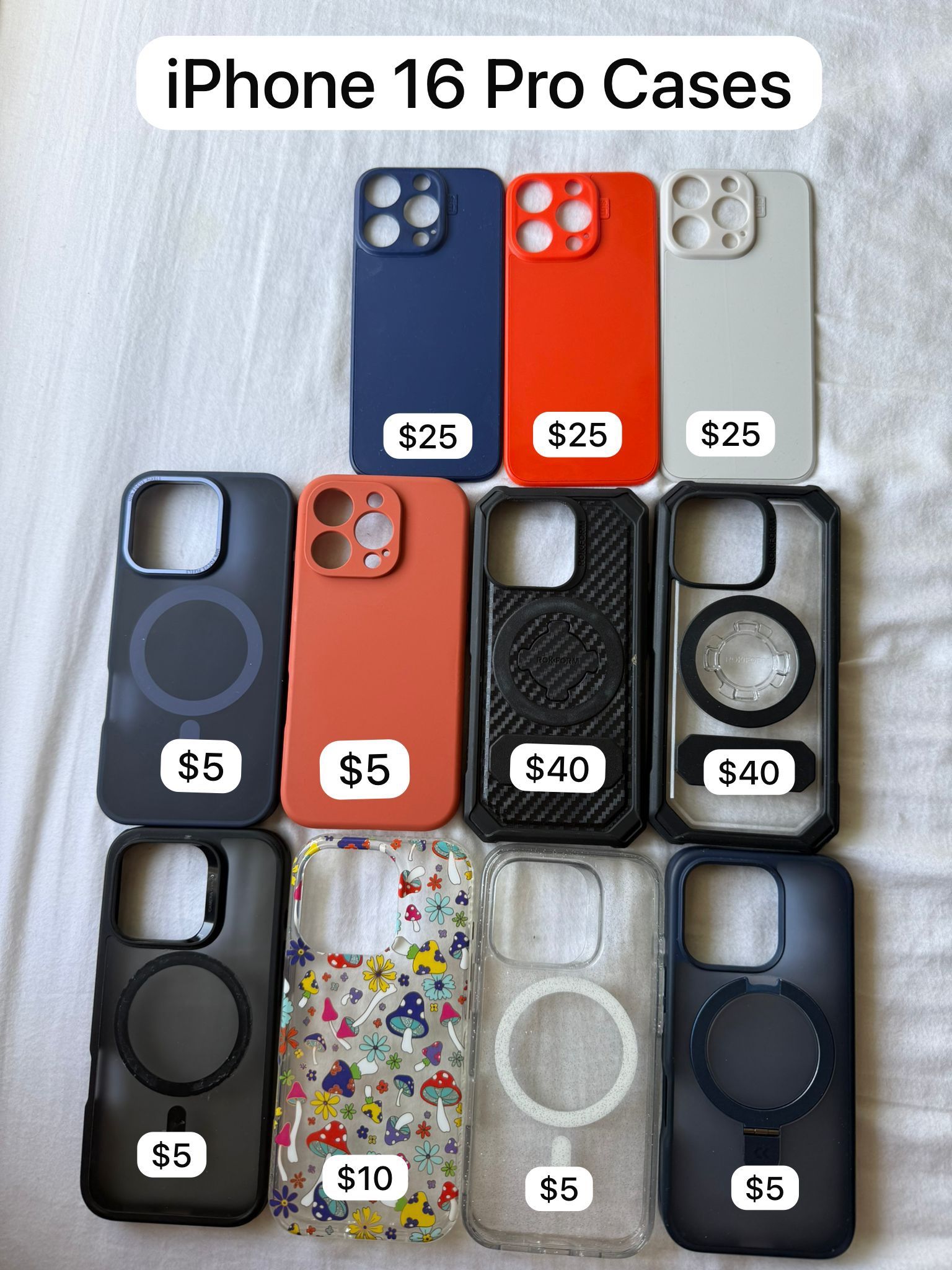 iPhone 15 Pro & iPhone 16 Pro Cases – Starting at $5!
