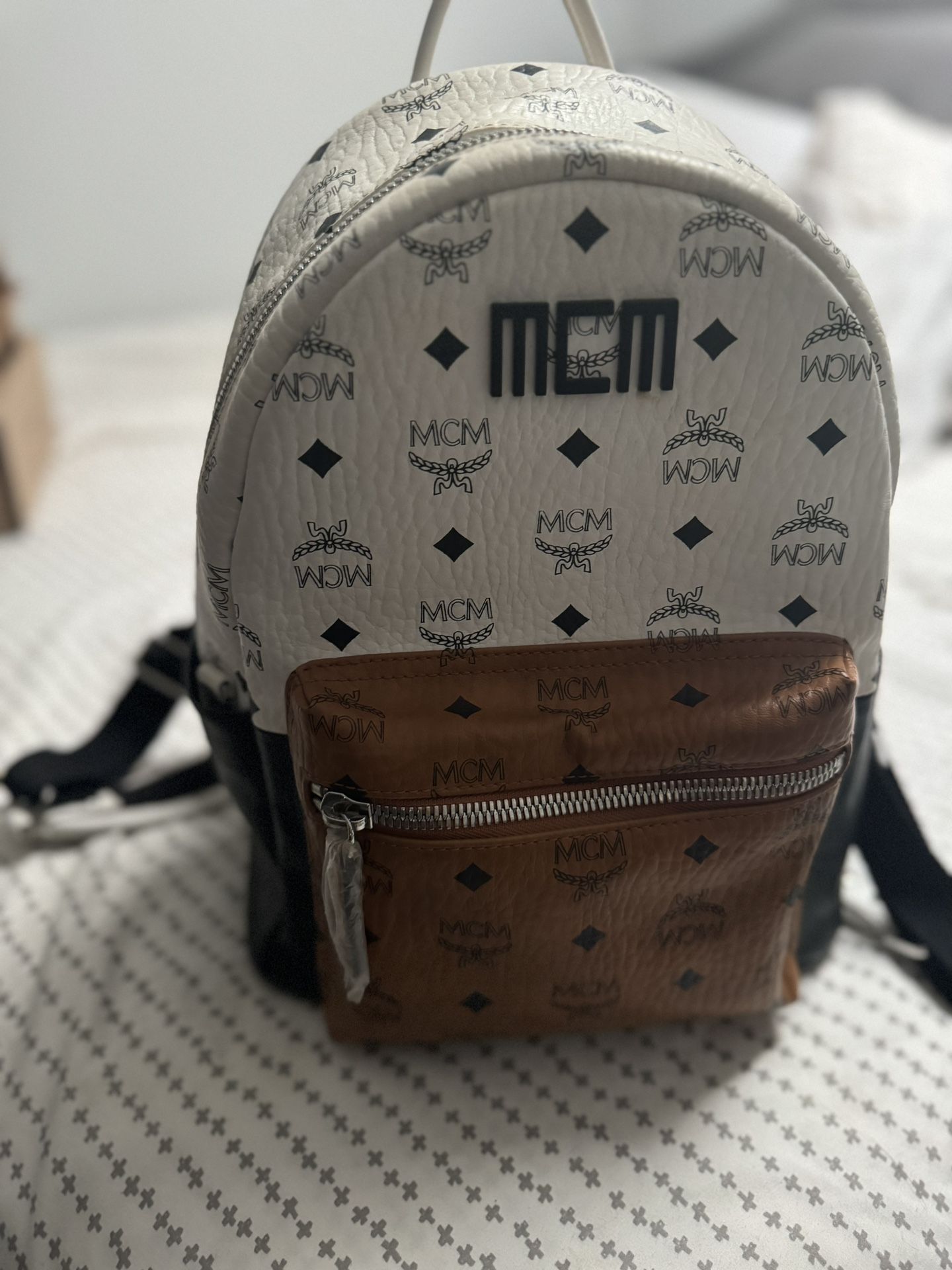 Original MCM tricolor Backpack