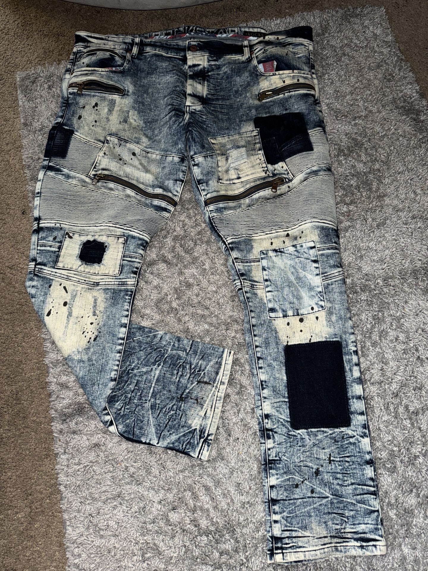 Men’s New Size 44 Rockstar Original Biker Jeans