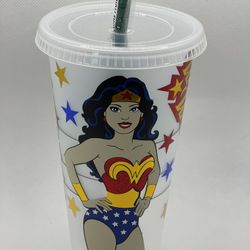 Starbucks Wonder Woman Custom Cup