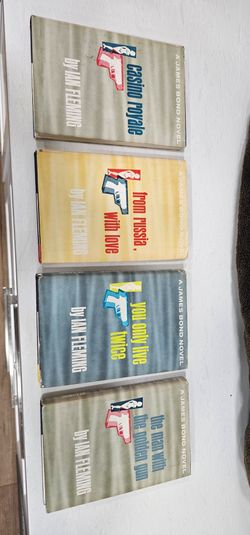 4 James Bond 007 books '53-65