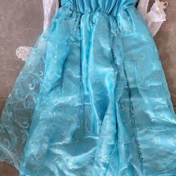 Elsa Costume Frozen Dress Size 6-7