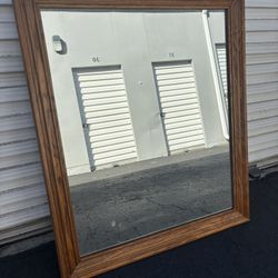 Oak Framed Mirror