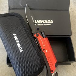 Superior Quality Men’s Knife With Opener In Pouch And Gift