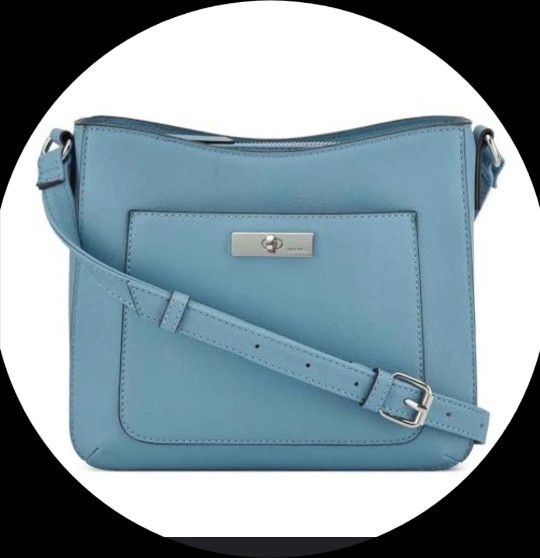 Nine West Harmon Crossbody Swing Pack Pale Denim Hand Bag