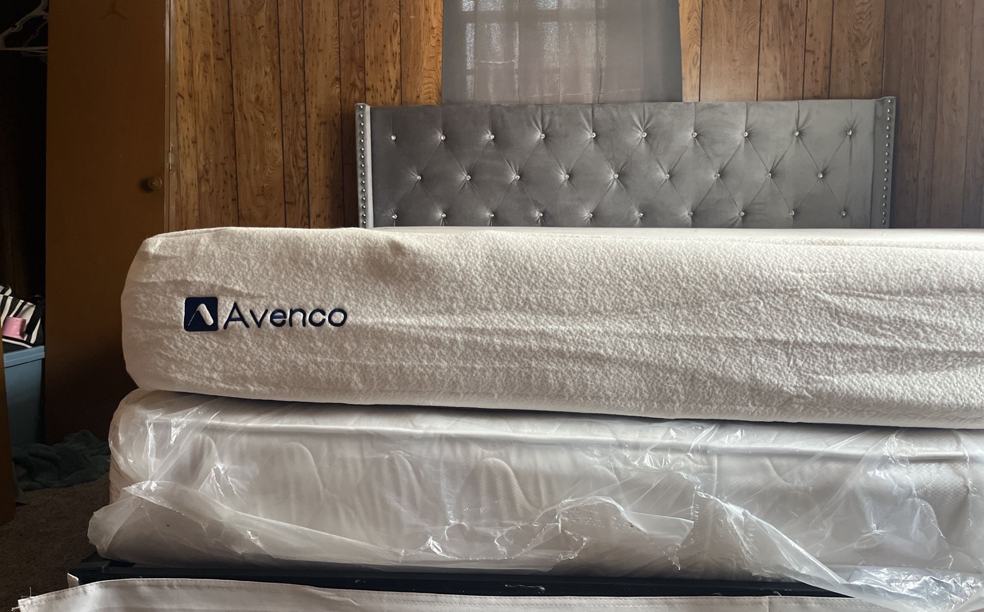 King Size Bed Frame and Mattress 