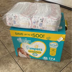 Diapers Size N & 1