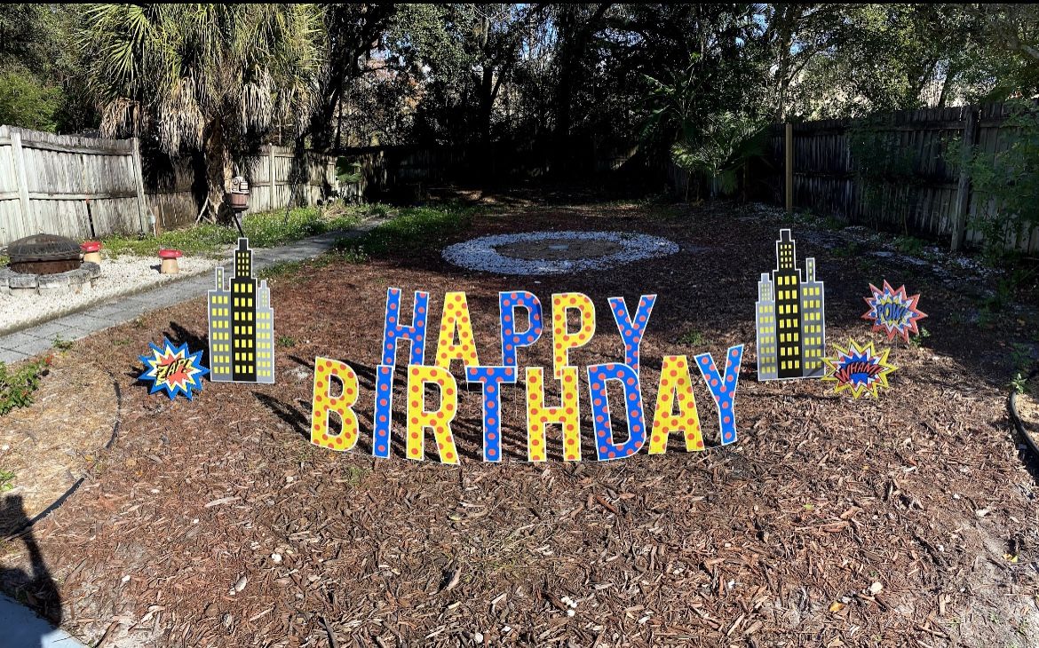 Happy Birthday Yard Signs For Sale