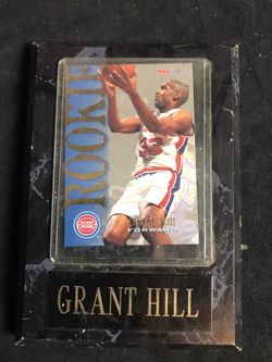 Grant Hill Rookie Card with Plaque