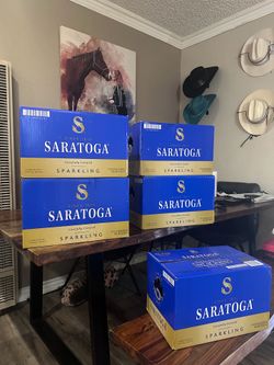 Saratoga sparkling spring water 24pk GLASS BOTTLES!