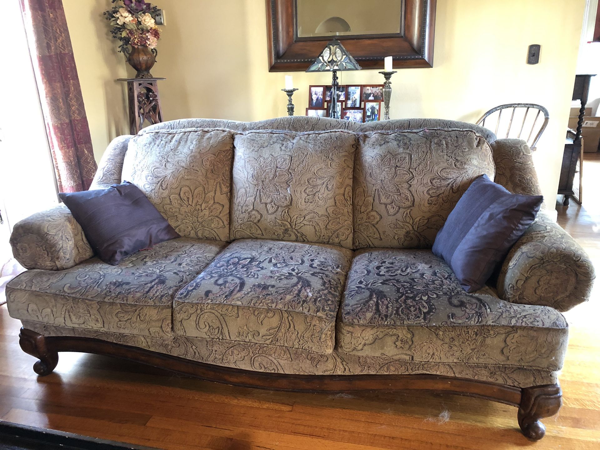 Ashley furniture sofa and loveseat - $20 for both