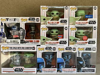 Lot Of Funko Pop! Mandalorian Figures Assortment New & Used