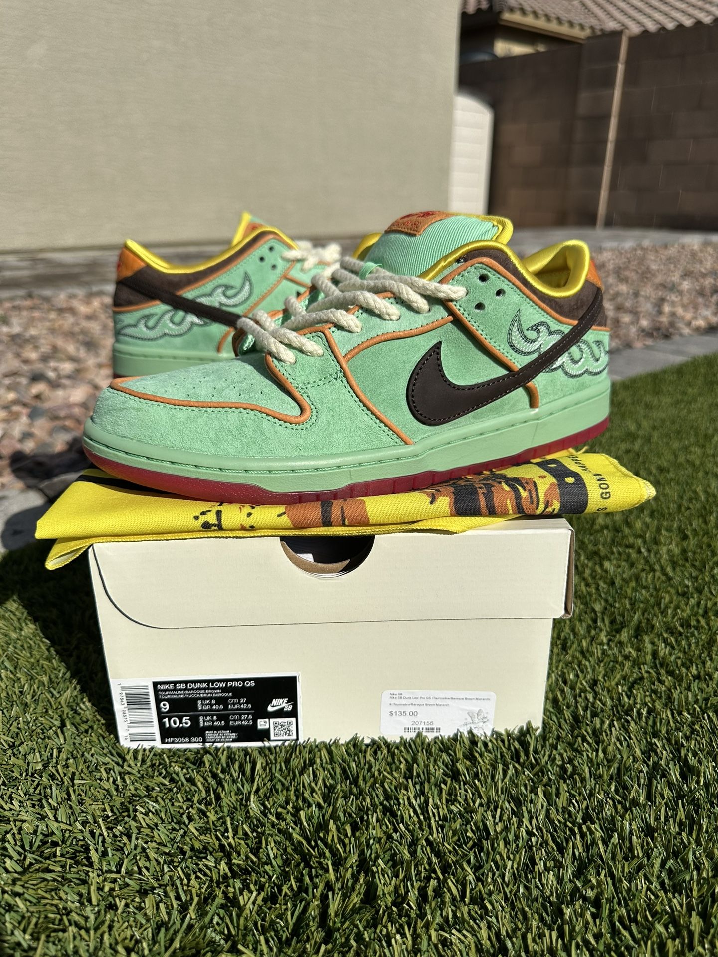 Nike SB Dunk Low PRO QUICK STRIKE Rodeo Tourmaline NEW/RECEIPT SIZE: 9 $220 FIRM ONLY!
