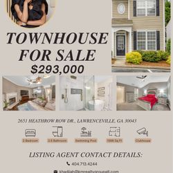 House For Sale In Lawrenceville!