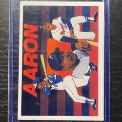 1991 Upper Deck Baseball Heroes Hank Aaron Baseball Card #27