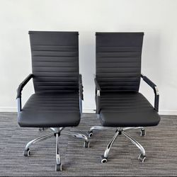 Two Office Chairs Grab One or Both 
