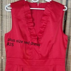 Plus Size Red Dress
