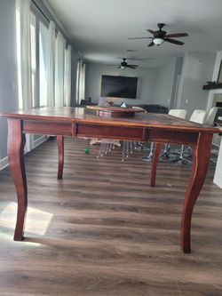 Tall dining table with Lazy Susan