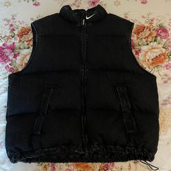 Supreme Nike denim puffer vest