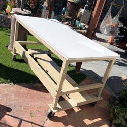 Workplace  Table On Wheels 