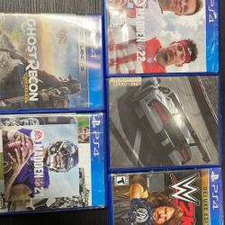 5 Ps4 games(Read Description!)