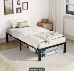 Metal twin bed frame