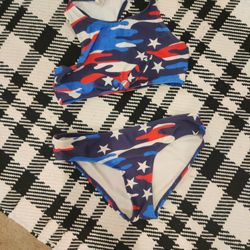 Red White And Blue Girls Swim