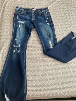 Bootcut low rise jeans