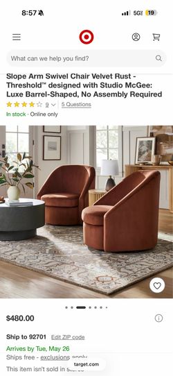 velvet single chair- must go ASAP