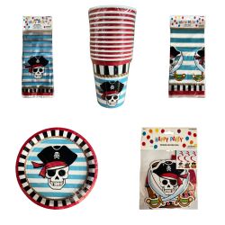 Pirate Birthday Party Items Set 450+pcs - Pirates Of The Caribbean