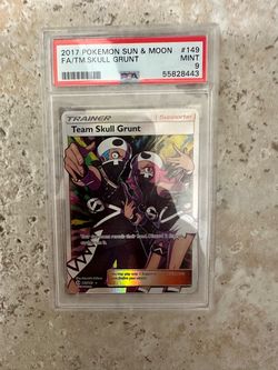 PSA 9 Team Skull Grunt Full Art 149/149 Pokemon Sun & Moon
