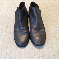 Frye Women's Elyssa Shootie ankle boot in silver metallic leather