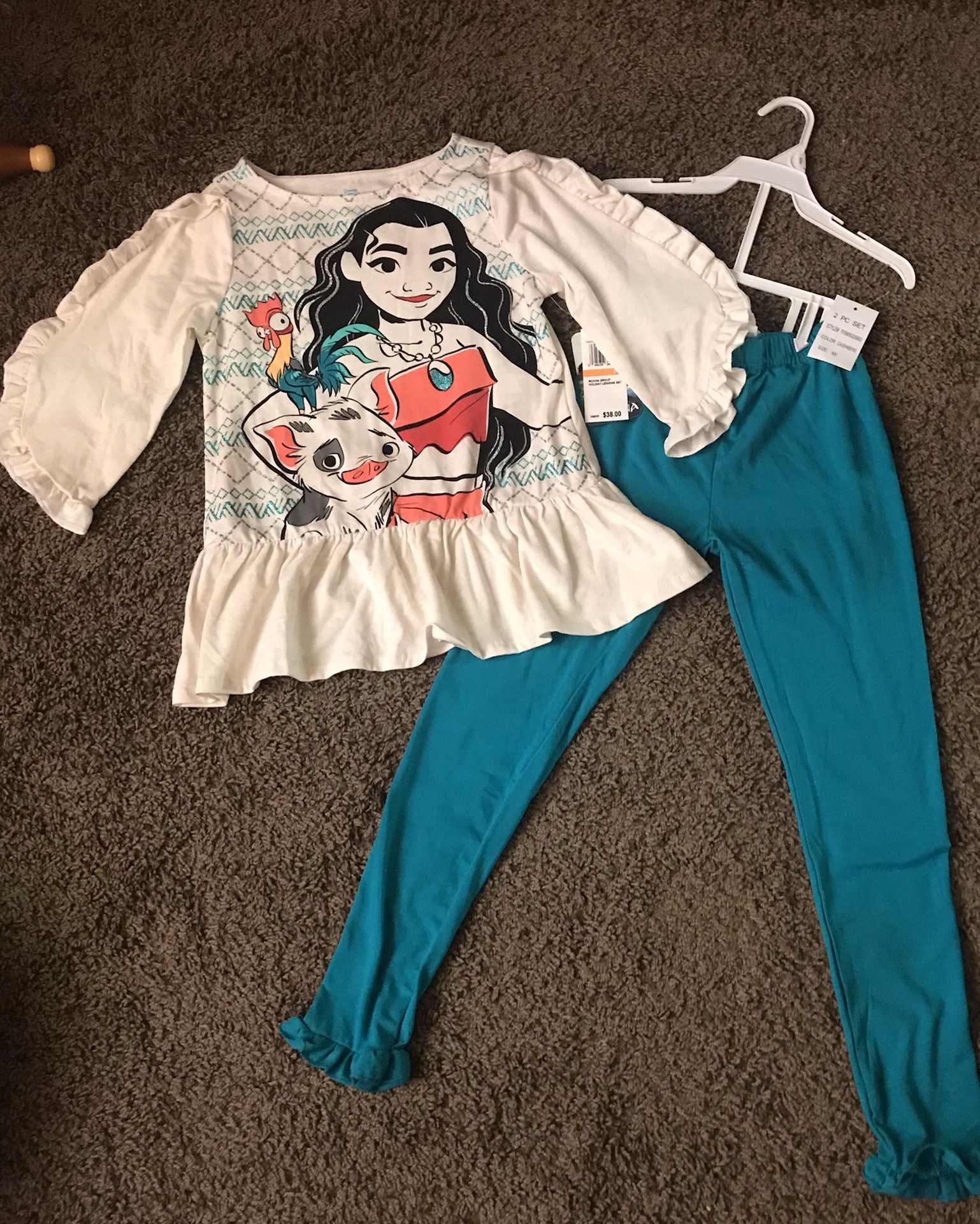 Moana Girls Outfit Size 6X