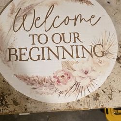 Wedding Greeting Sign 