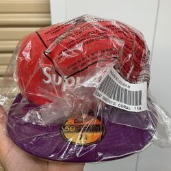 NEW SEALED Supreme x New Era Hat 7 1/4