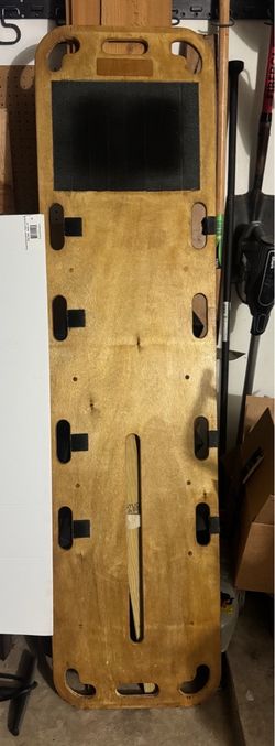 CJ Aquatics Wooden Spine Board Backboard with Straps