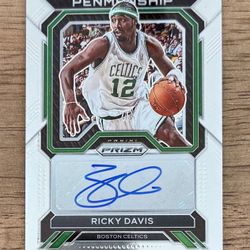 2022-23 Prizm Penmanship RICKY DAVIS AUTO #PNM-RDV Celtics 