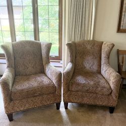 Pair of Patterned Armchairs