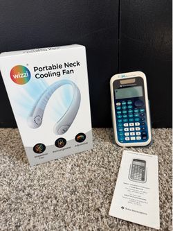 TI-34 Scientific Calculator & Neck Fan