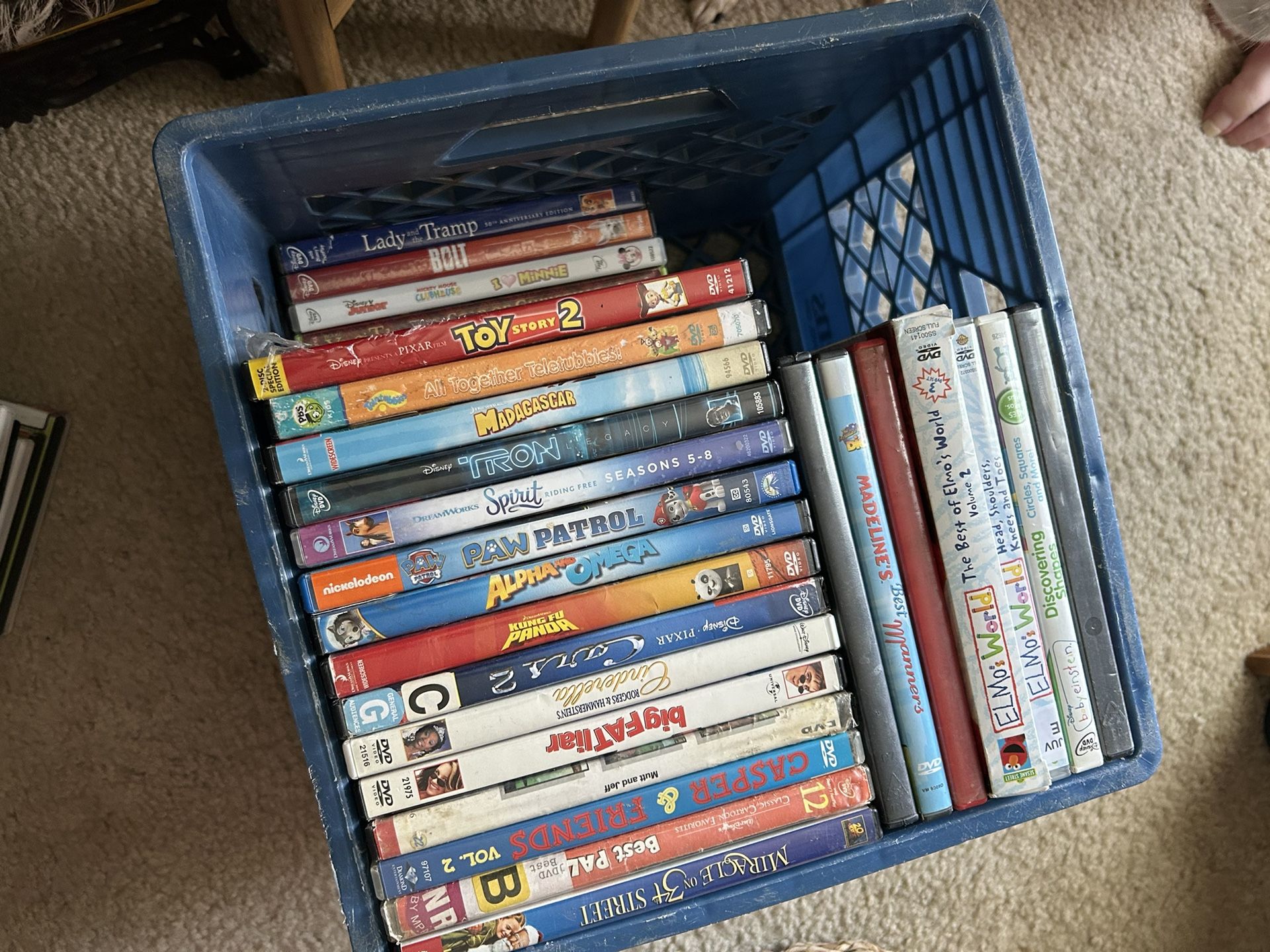Crate Full Of Kids DVDs