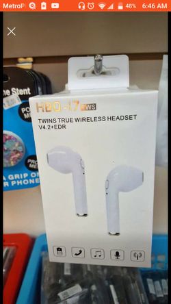 WIRELESS EARPODS FOR IPHONES AND ANDROID PHONES