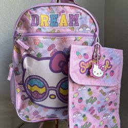 Hello Kitty Backpack 5pz