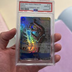 One Piece Sanji English Manga PSA 10 Custom Proxy Slab