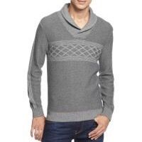 American Rag Grey Shawl Neck Sweater Men's Small