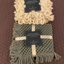 Acrylic/Cotton Woven and Knitted Cotton(2pcs)