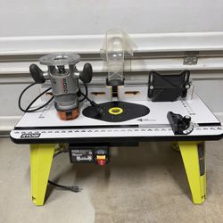 RYOBI Router Table With RIDGID Fixed Base Router