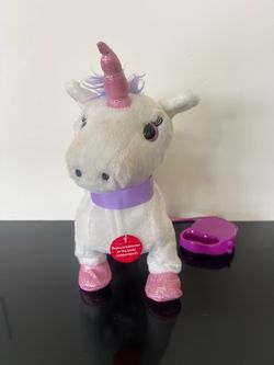 Interactive Walking Unicorn Plush Toy