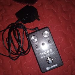 Hades Metal Distortion Pedal With Power Cable
